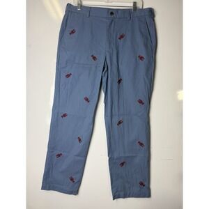 BROOKS BROTHERS Lobsters Embroiled W35/L30 100% COTTON Limited Edition